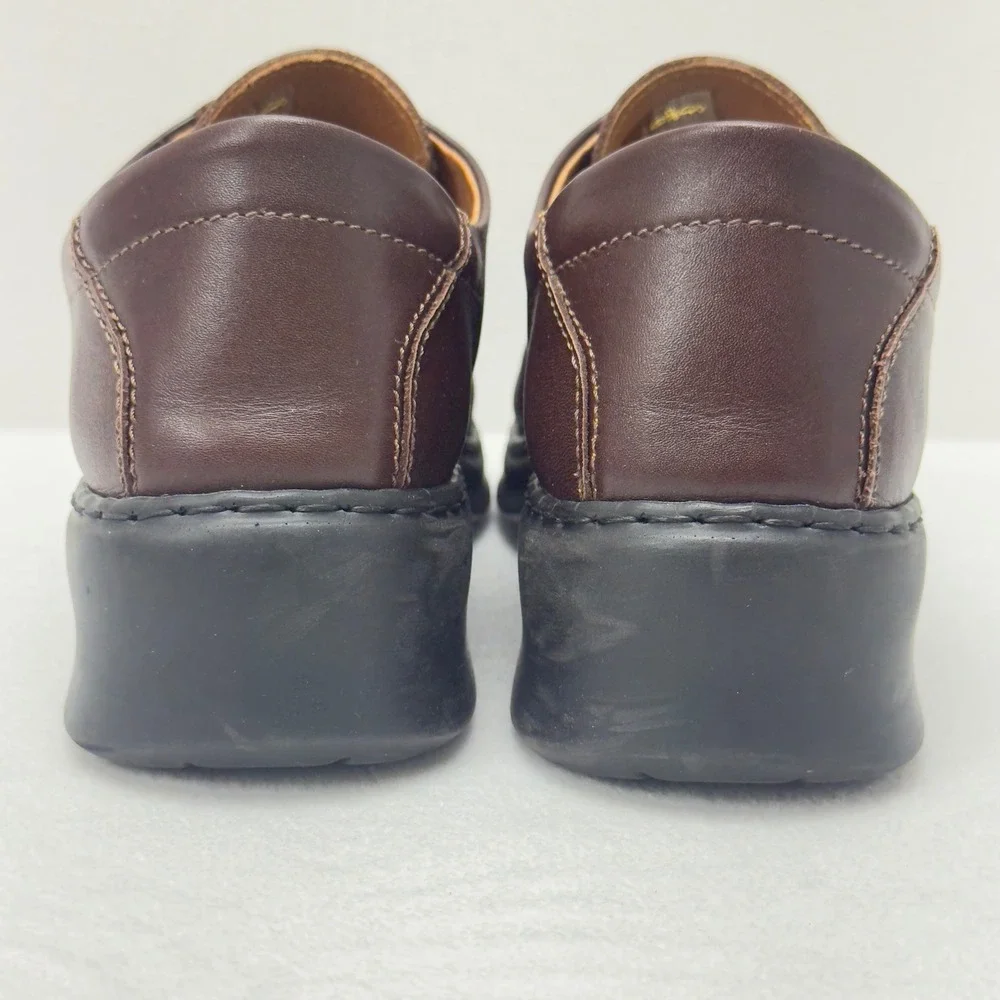 Josef Seibel Mens Brown Leather Slip On Loafers Dress‎ Shoes Size 9.5US/42EU